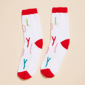 Christmas Fuzzy Socks Assorted Pack of 4