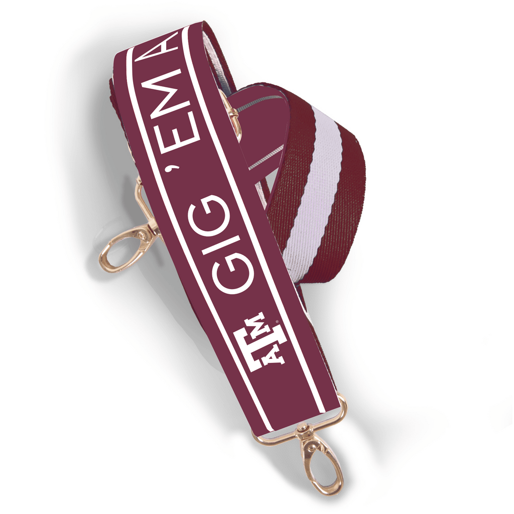 Patterned Shoulder Strap 1.5" - Texas A&M