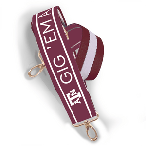 Patterned Shoulder Strap 1.5" - Texas A&M