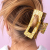 Claw Hair Clip - Gold Confetti