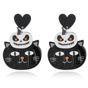 Halloween Cat Earrings