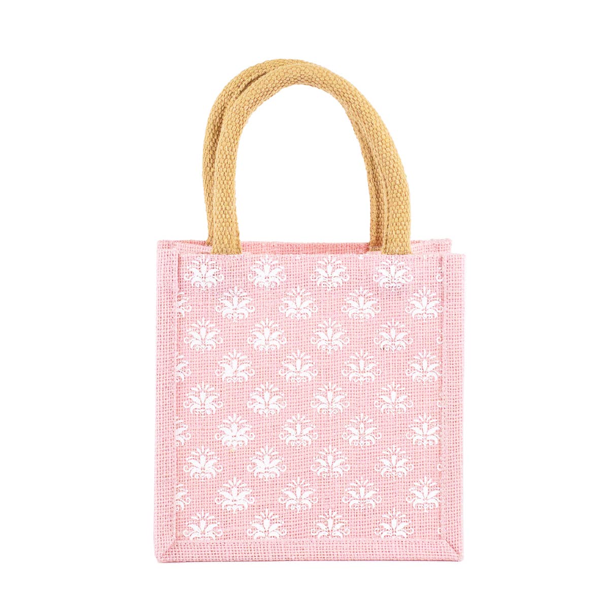 Kiara Petite Gift Tote   Pink/White   7x7x5