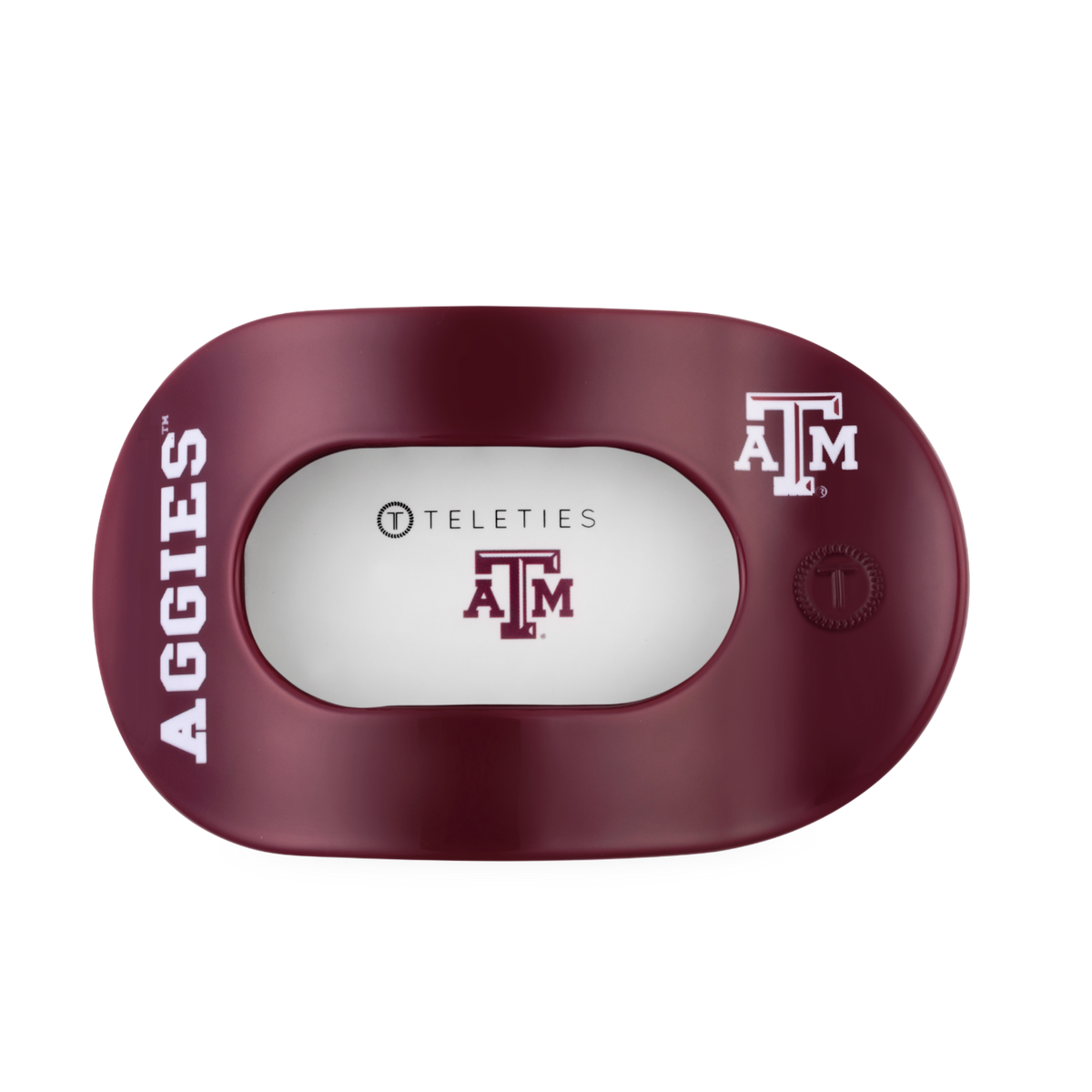 Gig' Em! | Large | Flat Round Hair Clip
