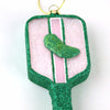 Pickleball Boxed Glass Ornament