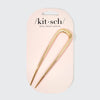 Metal French Hair Pin 1pc- Gold