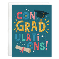 Graduation Greeting Card - Grad on Navy