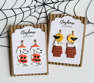 Snoopy Halloween Earrings 