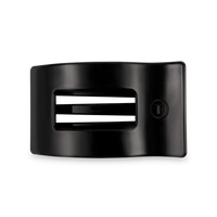Jet Black | Medium | Flat Rectangle Hair Clip