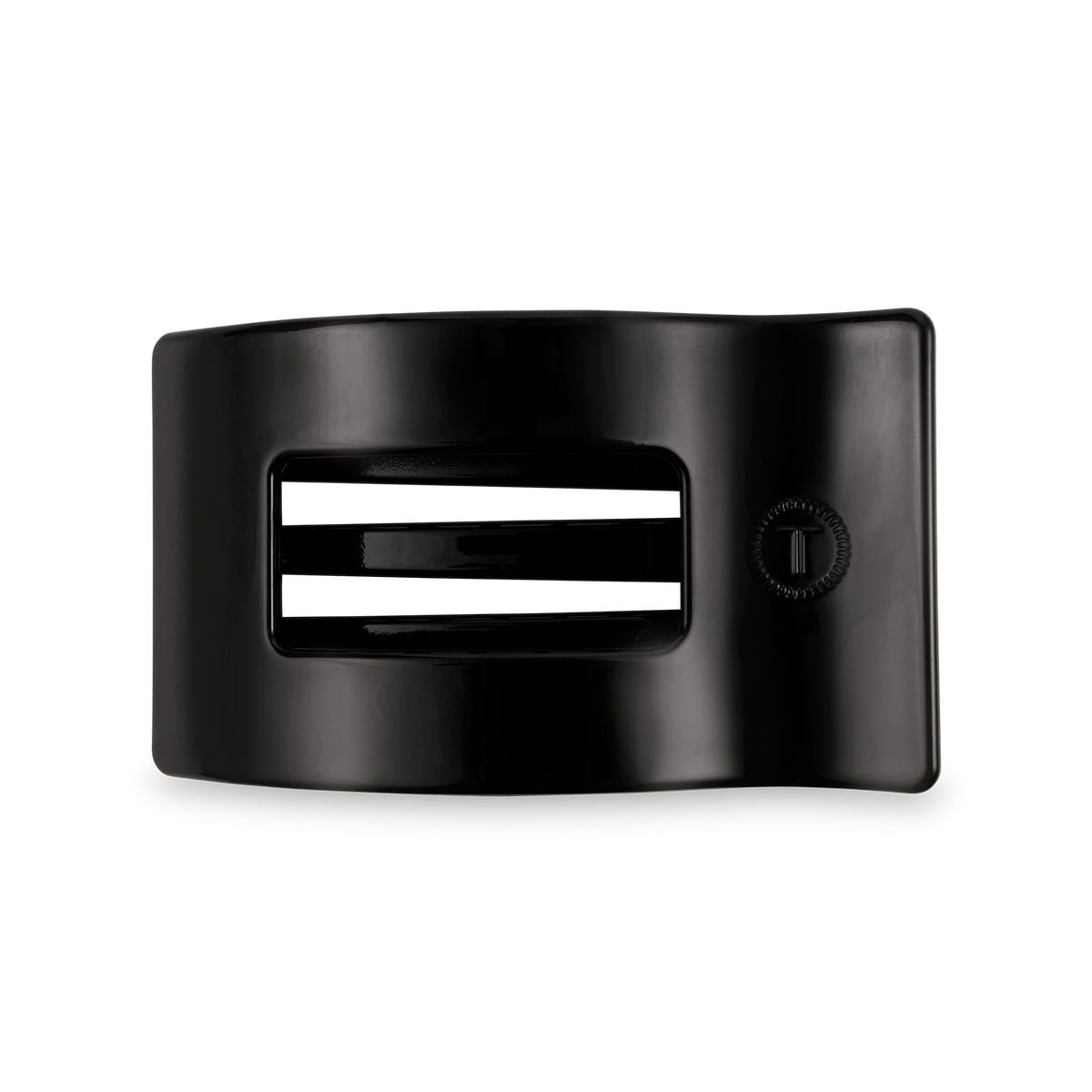 Jet Black | Medium | Flat Rectangle Hair Clip