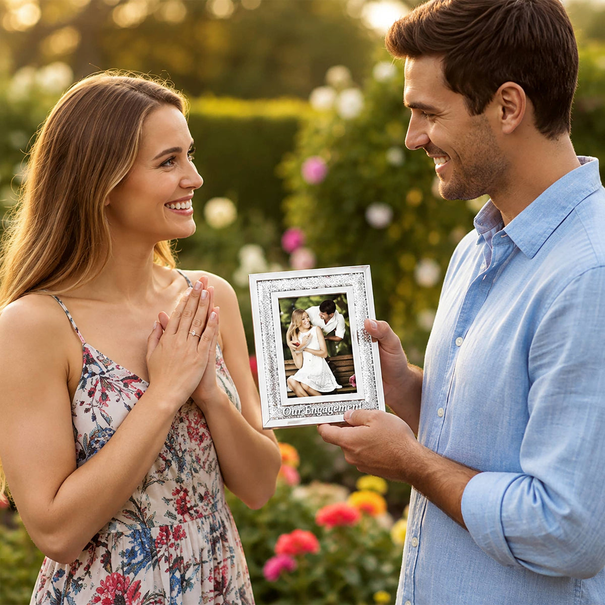 Our Engagement - 7" x 9" Frame (Holds 4" x 6" Photo)