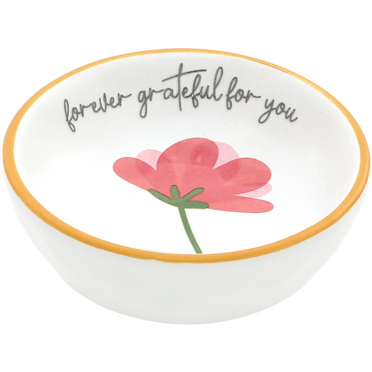 Forever Grateful Ring Holder - 2.5" Trinket Dish