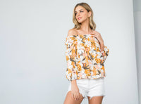 Naomi - Flower Print Multi Purpose Top