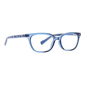 Brinna: Raindrop Medallion Blue Light Glasses