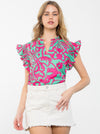 The Madelyn Top/Pink