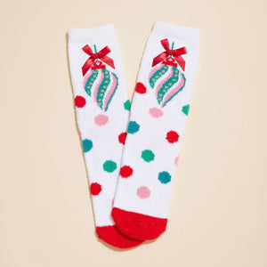 Christmas Fuzzy Socks Assorted Pack of 4