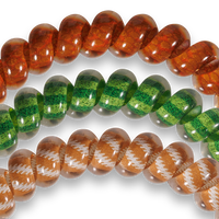 Spiral Hair Coils | Small | Football Hair Ties