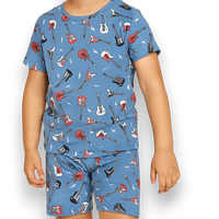 Electric Guitars Rockstar Summer Pajama Set