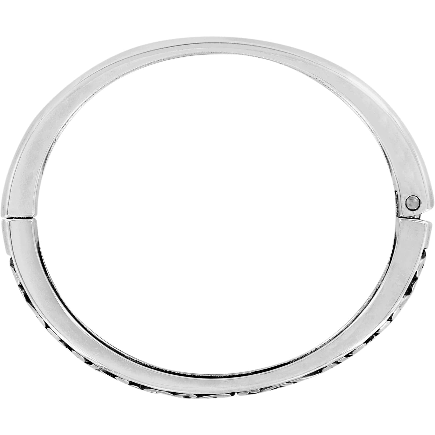 Elora Hinged Bangle side view with hinge closure