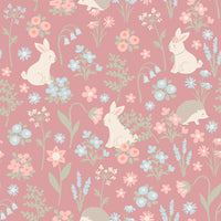 Pink Bunny Floral Emma's Racerback Dress