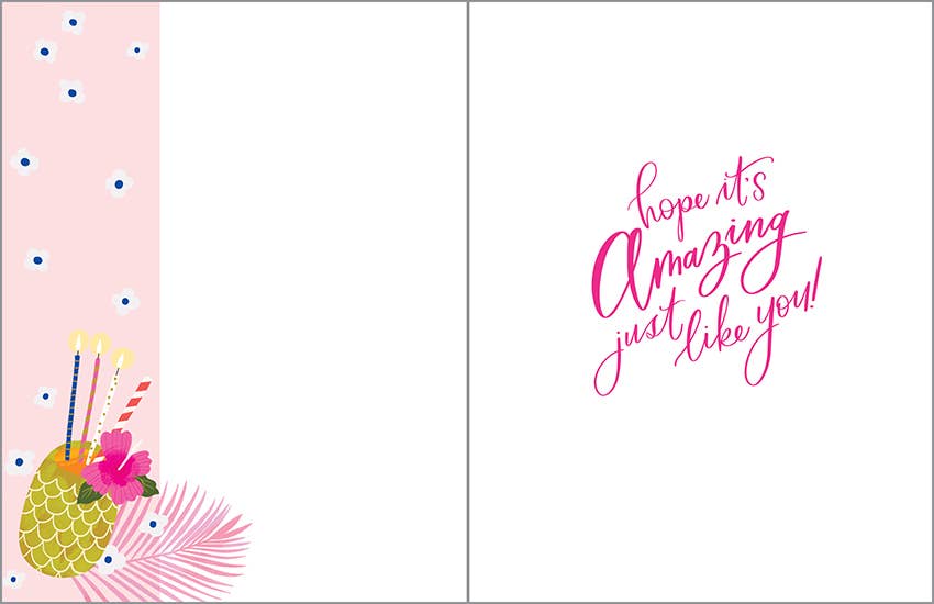 Birthday Greeting Card - Beach time
