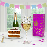 50 - Gift Boxed 16 oz Crystal Wine Glass