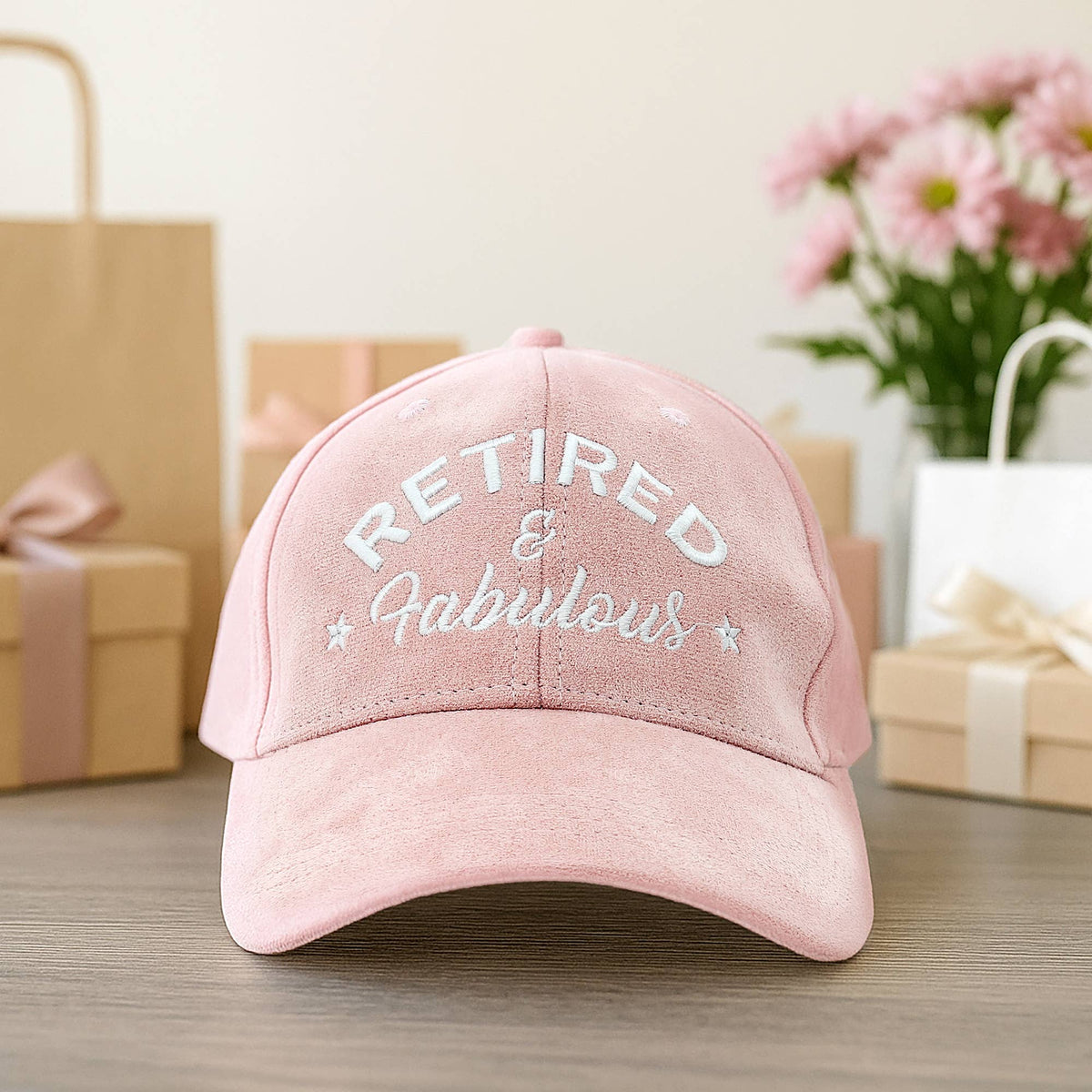 Fabulous - Pink Adjustable Suede Hat