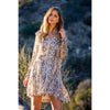 Vera-Snake Print Ruffle Dress