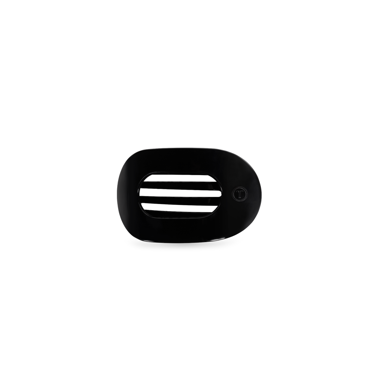 Jet Black | Tiny | Flat Round Hair Clip
