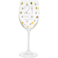 21 - Gift Boxed 16 oz Crystal Wine Glass