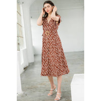 Hazel-Short Sleeve Button Down Dress