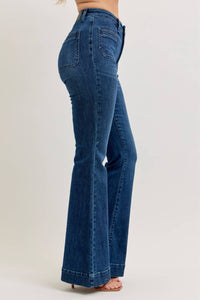 Joey - High Waist Flare w/ Vintage Pockets Jeans