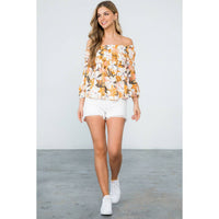 Naomi - Flower Print Multi Purpose Top