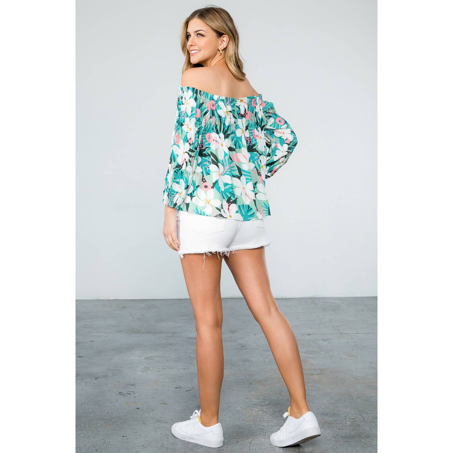 Naomi - Flower Print Multi Purpose Top