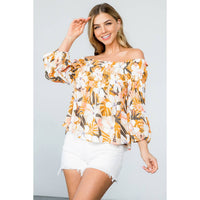 Naomi - Flower Print Multi Purpose Top