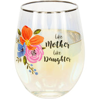 Mother Daughter - 18 oz Stemless Wine Glass