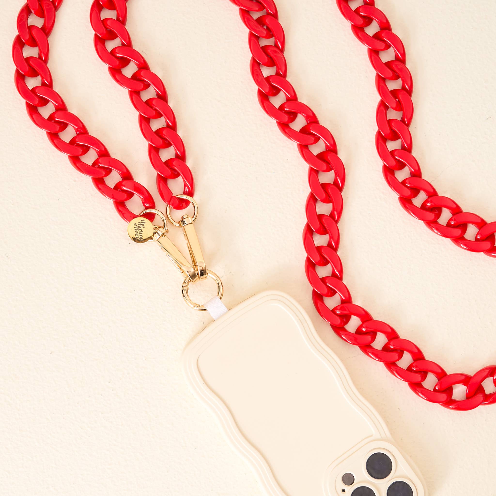 Hold the Phone Crossbody Chain - Red