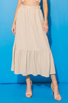 LOVELY MOOD WOVEN MIDI SKIRT