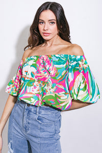 BRING GOOD ENERGY WOVEN TOP