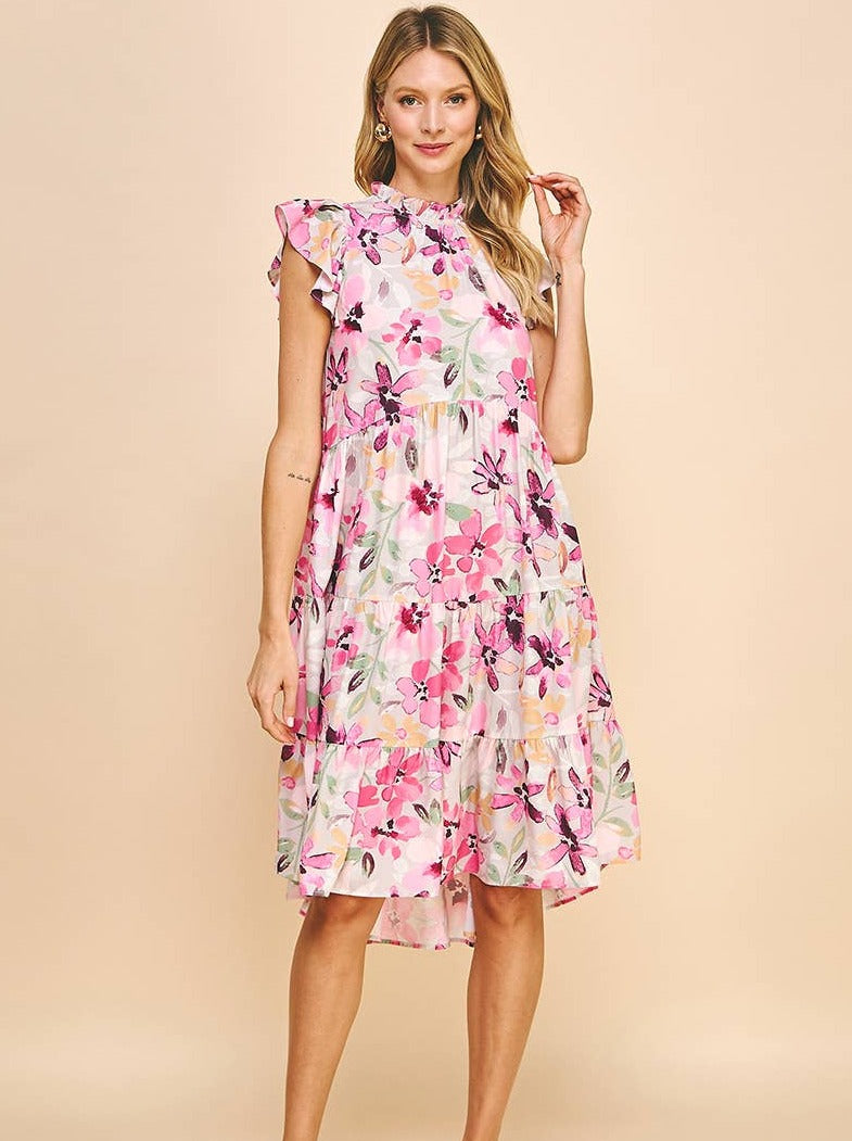 Tiered Midi Dress