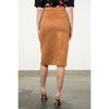 Long Suede Skirt