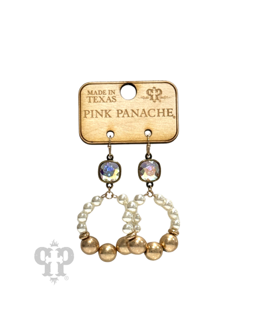 Pearl and Gold Bead Earring