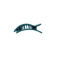 Teal With It | Small | Flat Rectangle Hair Clip