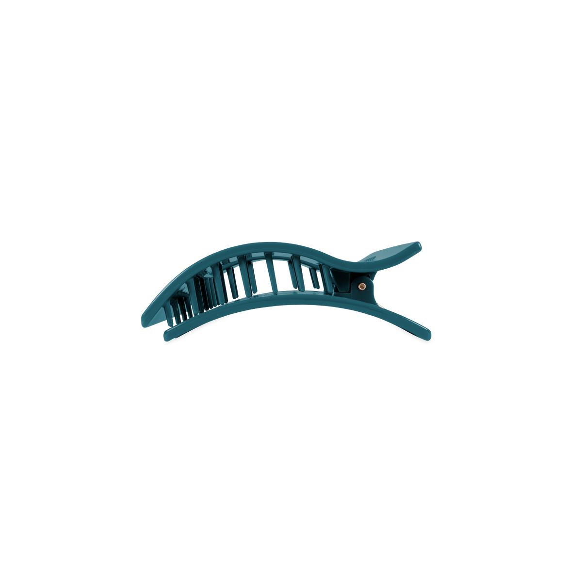 Teal With It | Small | Flat Rectangle Hair Clip