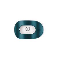 Teal With It | Small | Flat Round Hair Clip
