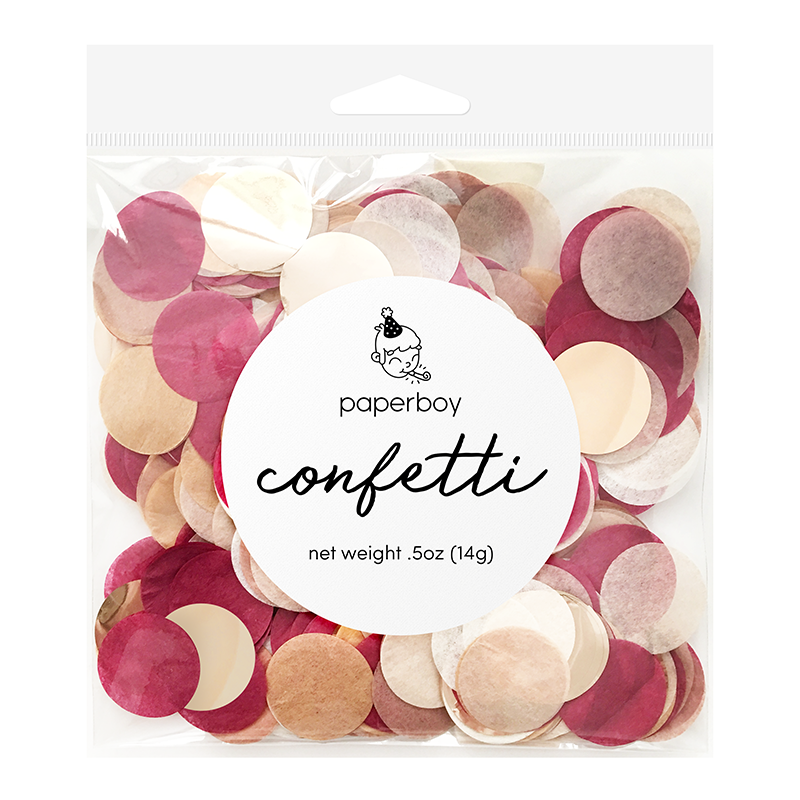 Table Confetti - Burgundy & Rose Gold