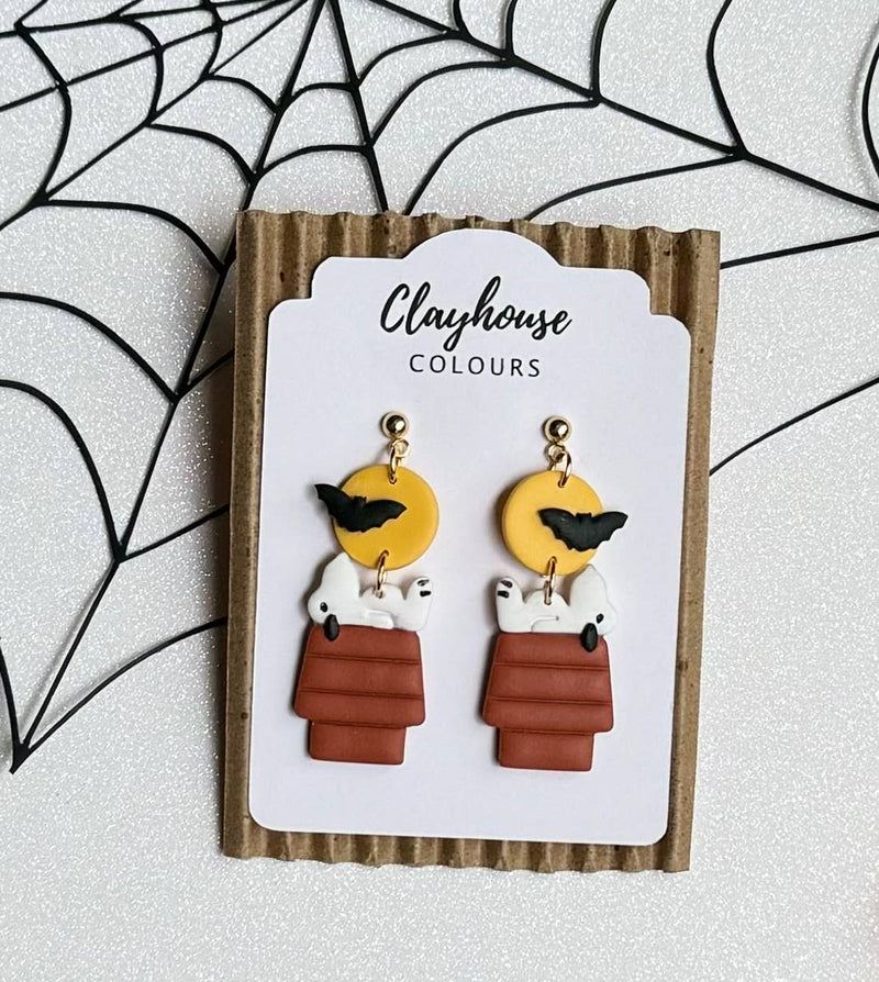 Snoopy Halloween Earrings 