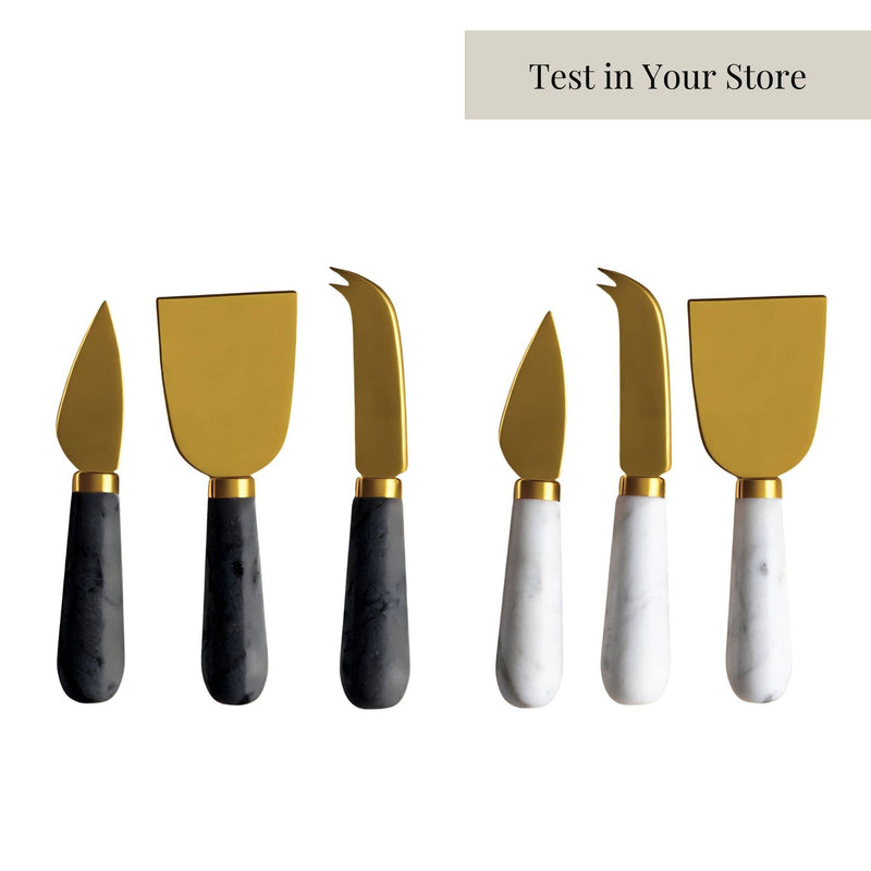 Marble Cheese Knife Set Starter Kit