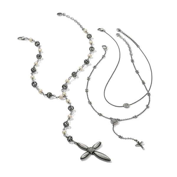 Ferrara Cross Y Necklace