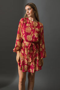 ONE THAT GOT AWAY WOVEN MINI DRESS