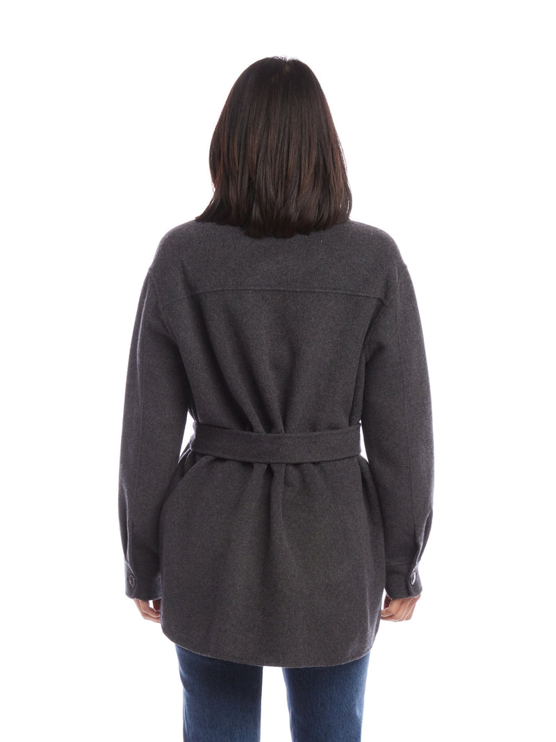 Belted Shirt Jacket